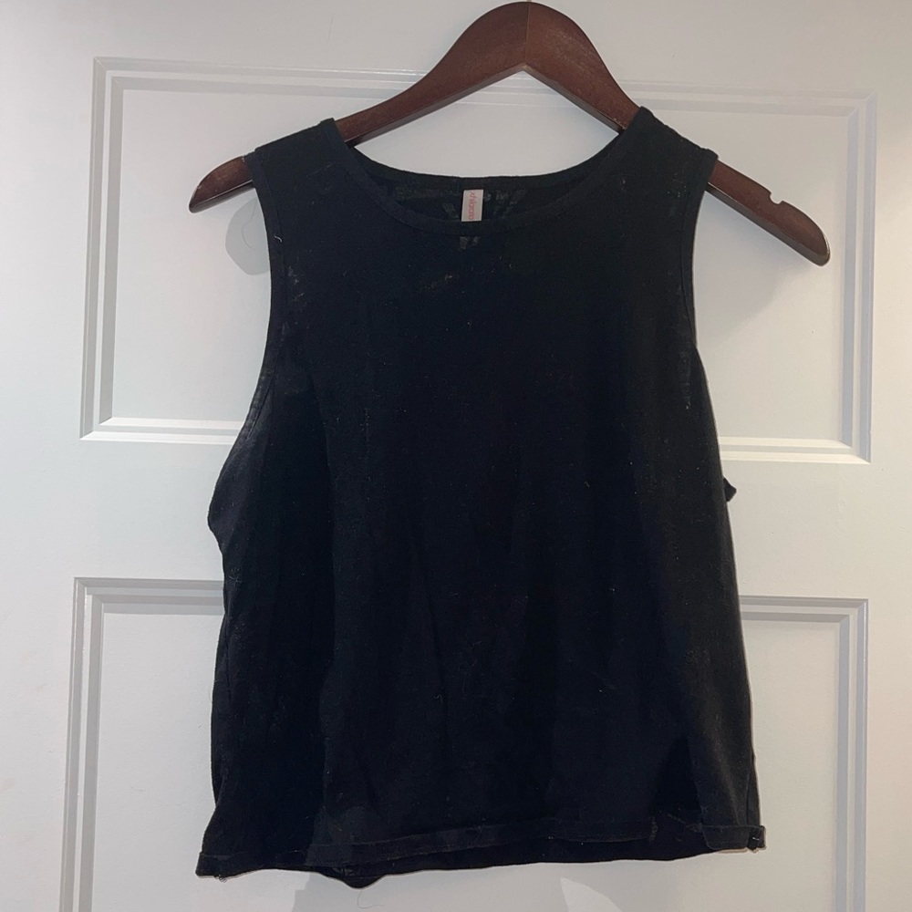 black tank top